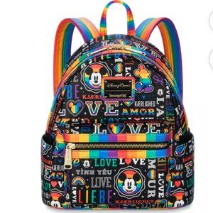 Disney Loungefly LGBTQIA+ Pride  Backpack NWT